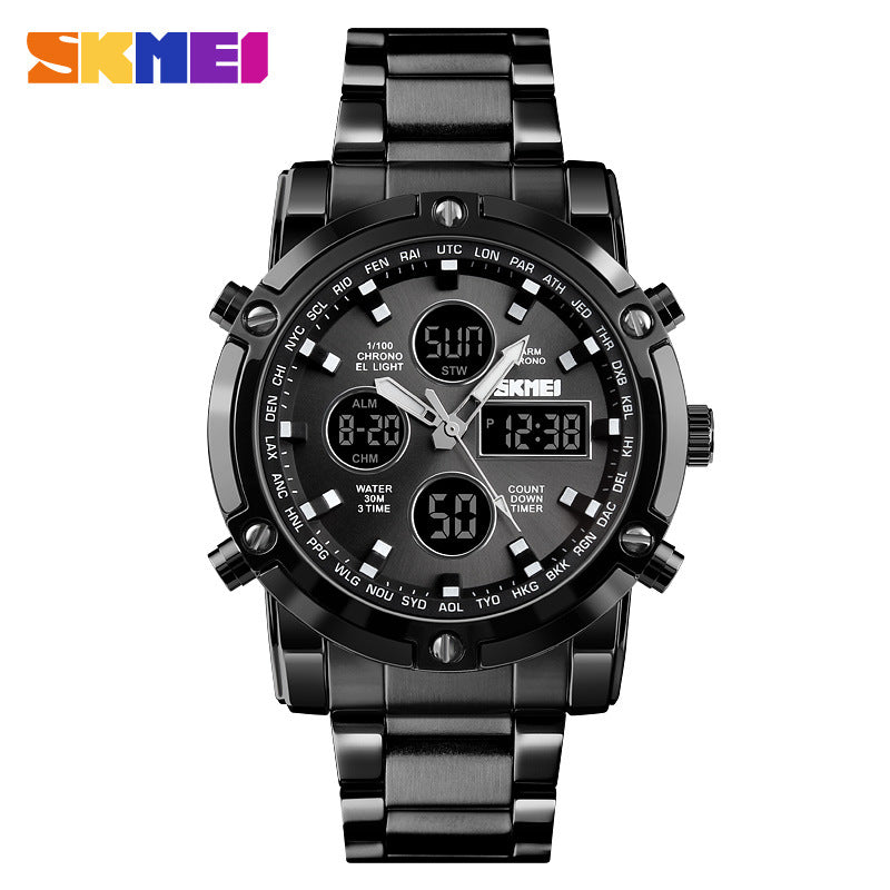 Multi Function Digital Analog Watch