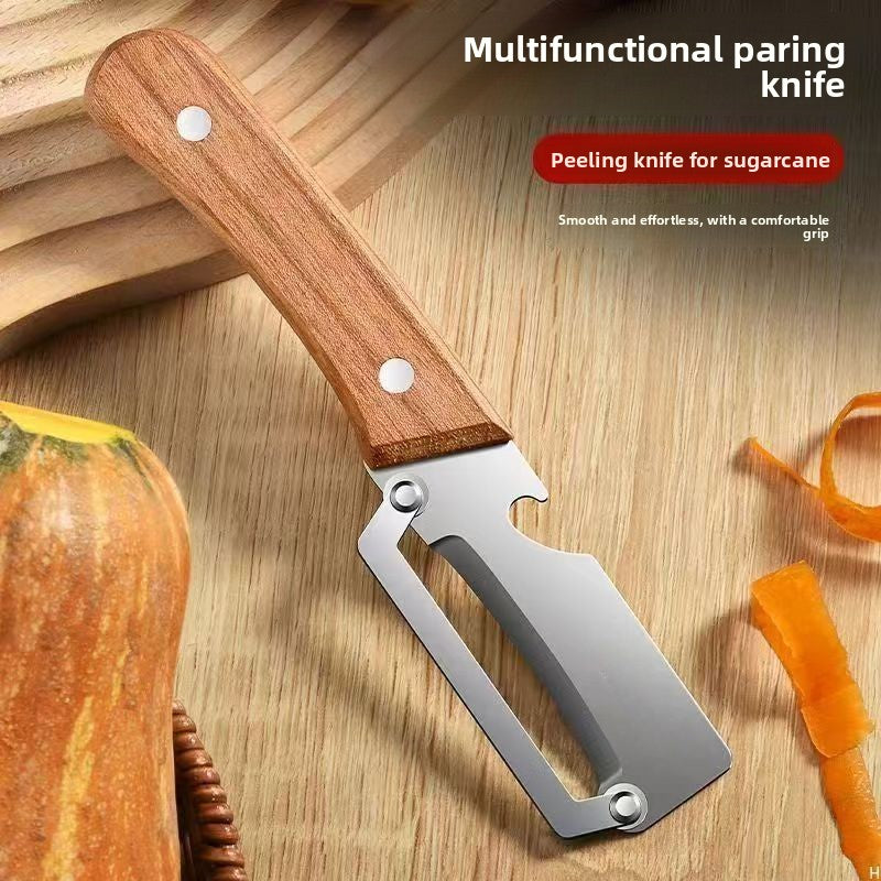 Solid Wood Handle Kitchen Peeler