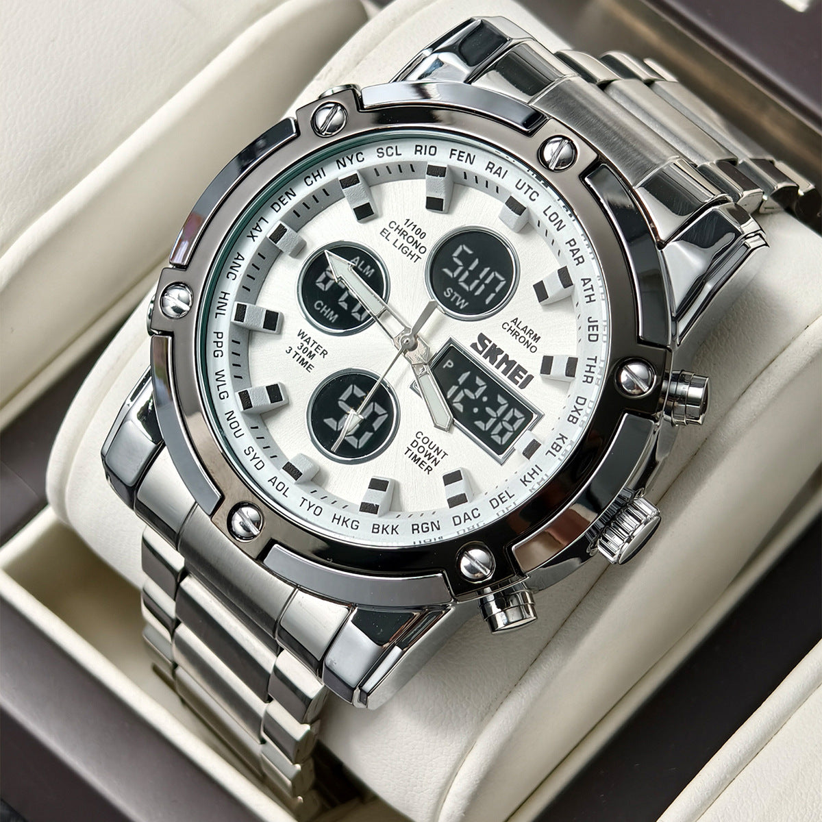 Multi Function Digital Analog Watch