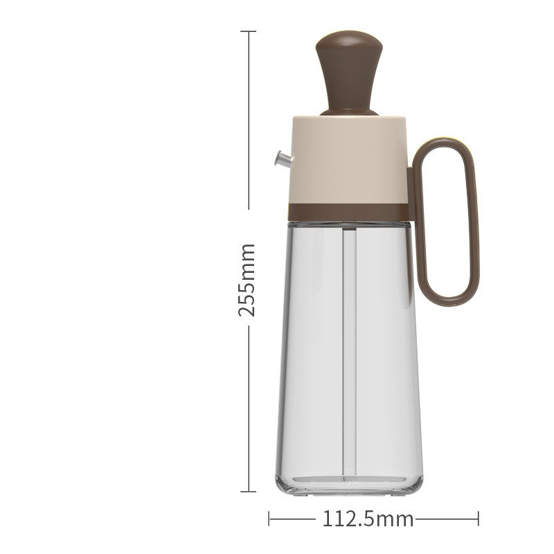 موزع زيت 2 في 1 مع فرشاة سيليكون، زجاجة رذاذ زيت للشواء، زجاجة سيليكون للطهي والشواء، زجاجة توابل، أدوات مطبخ