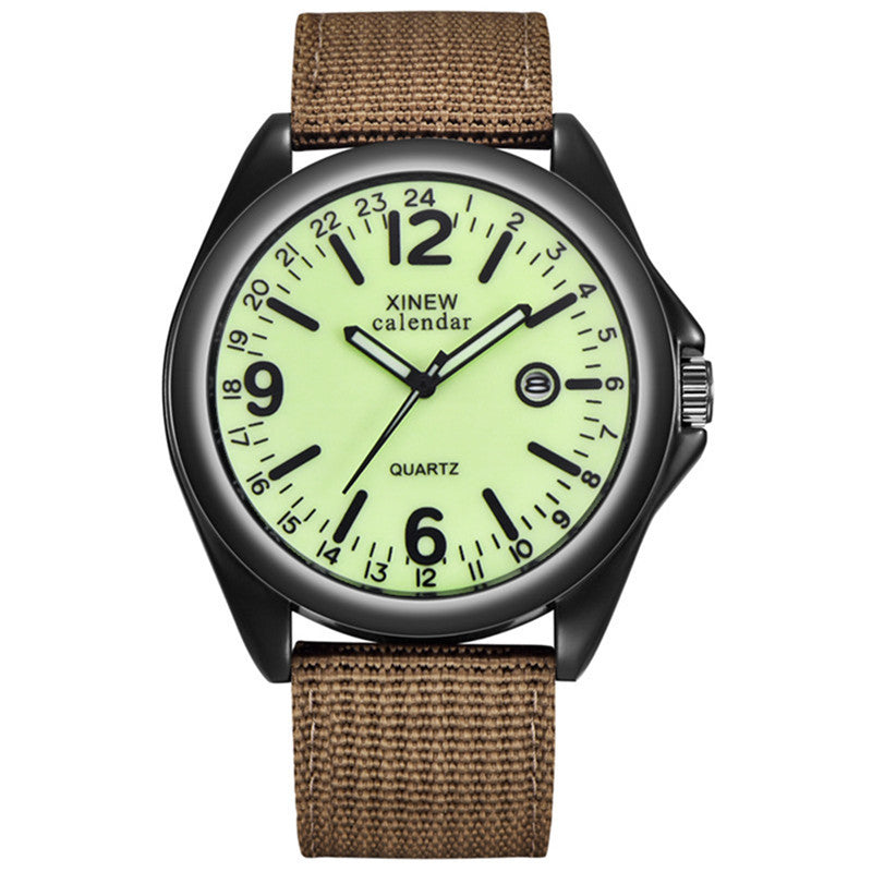 Men's Nylon Strap Quartz Watch