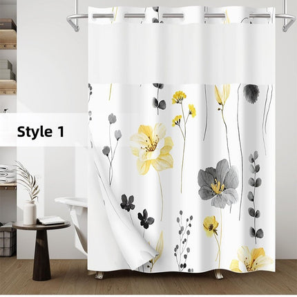 Digital Print Waterproof Shower Curtain