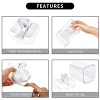 مجموعة من 6 قطع من حاويات تخزين الطعام سهلة الإغلاق لتخزين الدقيق والسكر