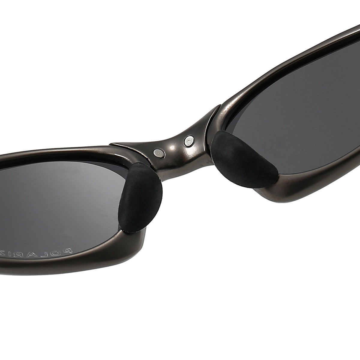Metal Oval Polarized Sunglasses