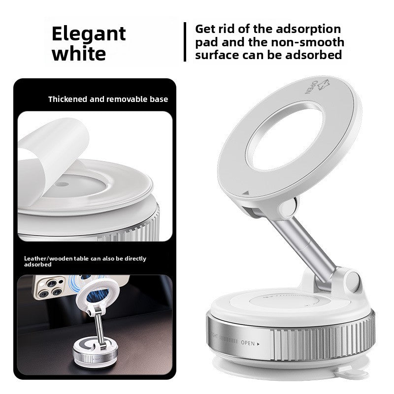 Vacuum epoxy resin adsorption magnetic car mobile phone stand