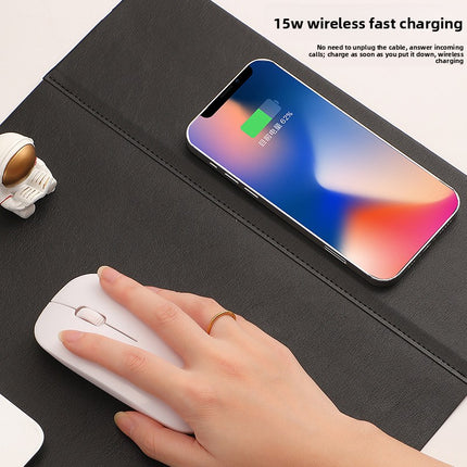 15W Wireless Charging Mouse Pad Desk Mat