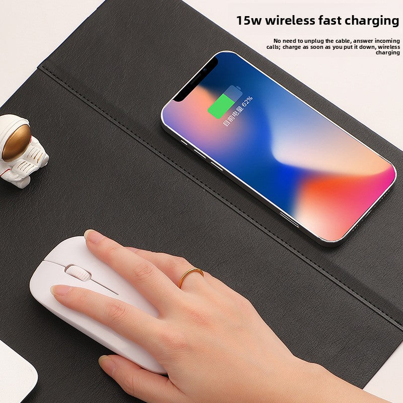 15W Wireless Charging Mouse Pad Desk Mat