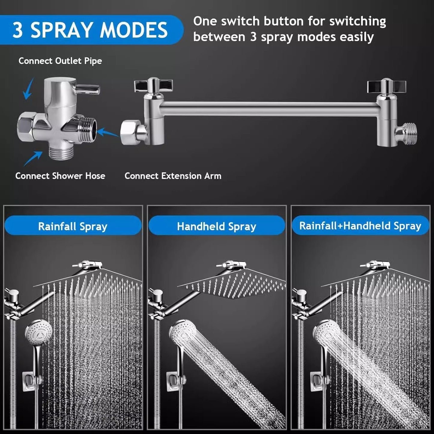 Multi-function handheld shower head
