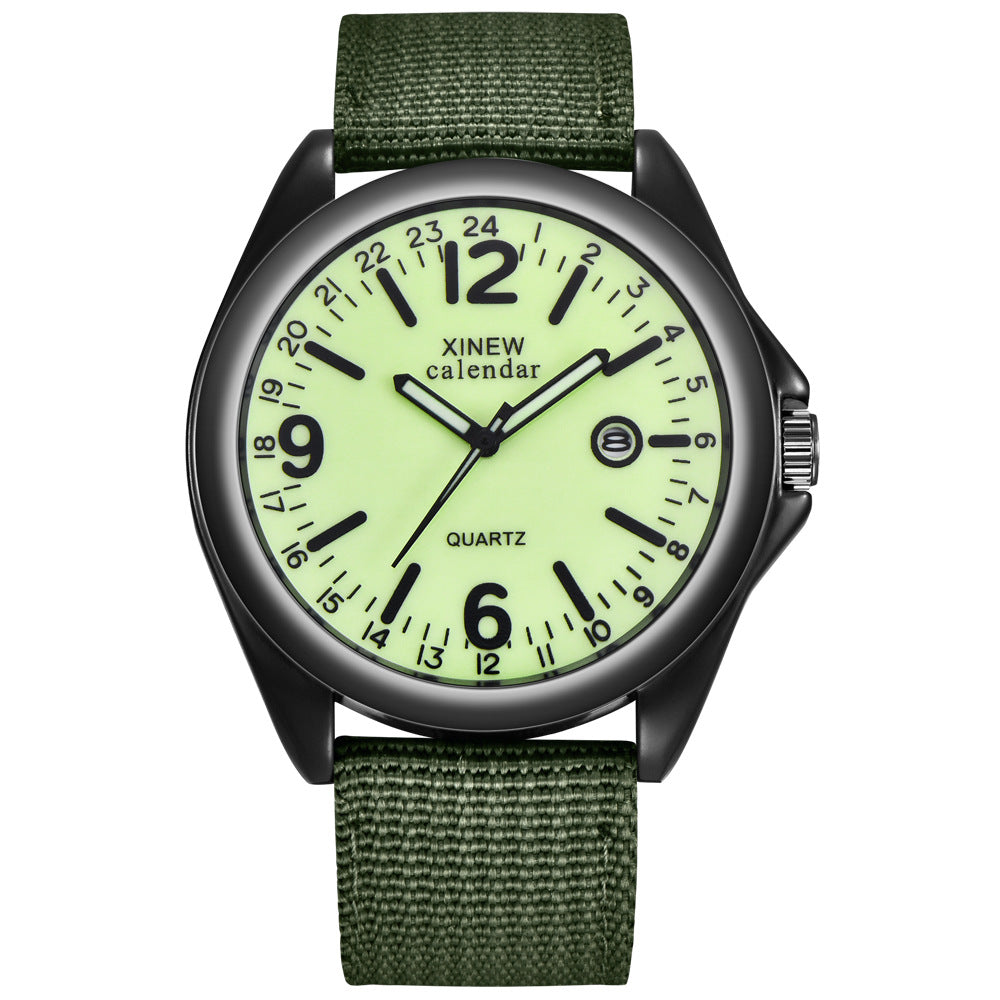 Men's Nylon Strap Quartz Watch