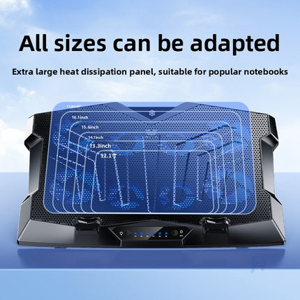 Laptop Cooling Pad with 4 Fans Foldable Stand