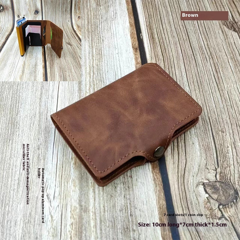 Retro Style Metal Multifunctional Zinc Alloy Card Holder