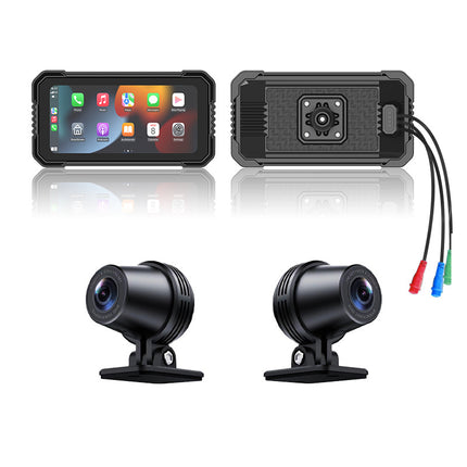 6.25 Inch Motorcycle Dash Cam with CarPlay Support