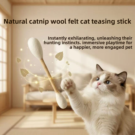 Cat toy made of pure wool felt