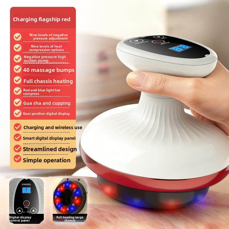 Electric Scraping Massager Cupping Therapy Device