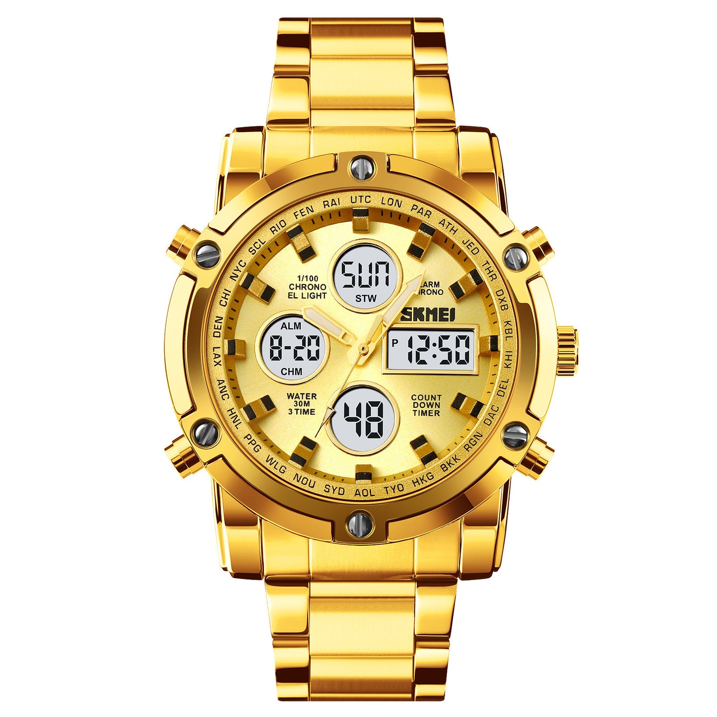 Multi Function Digital Analog Watch