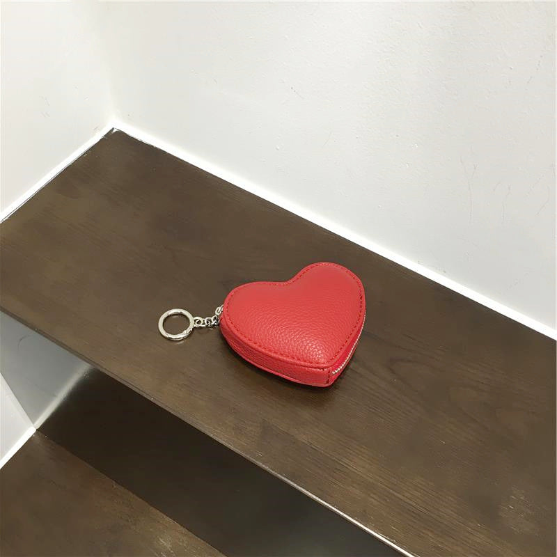 Cute Mini Pendant Love Heart Simplicity Key Case