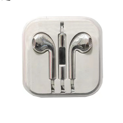Semi-In-Ear Wired Headphones with Microphone and Bass Sound