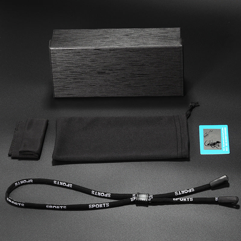 Glasses Case Set with Cleaning Cloth and Polarization Test Card