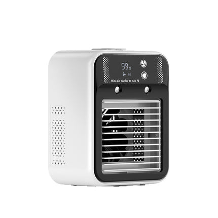 Spray humidifying mini portable air conditioner fan