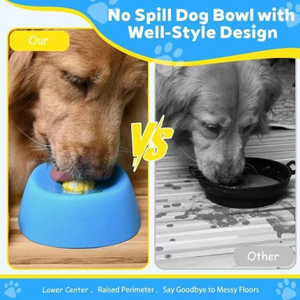 Slow Feeder Dog Bowl with Suction Base