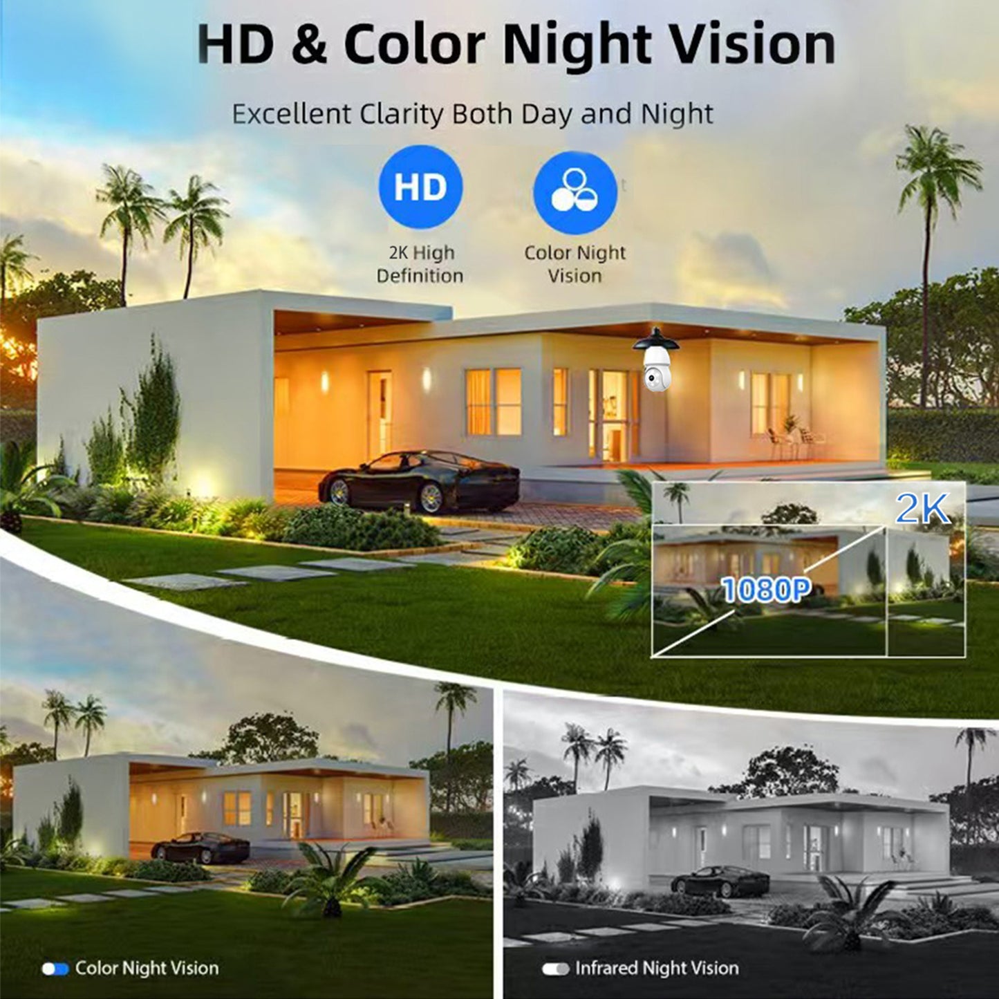 Bulb Surveillance Camera Night Vision 360 Degree