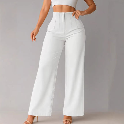 Womens High Waist Wide Leg Pants