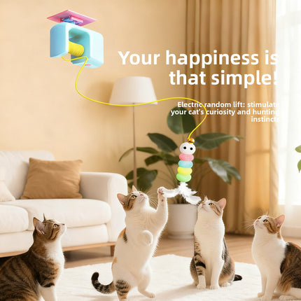 Retractable Automatic Cat Teaser Toy