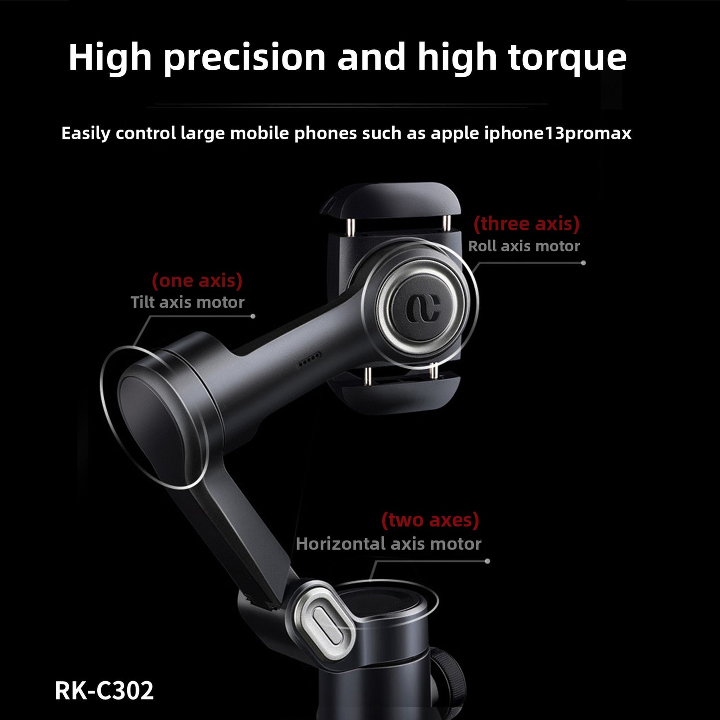 Handheld Gimbal Stabilizer with Auto Tracking