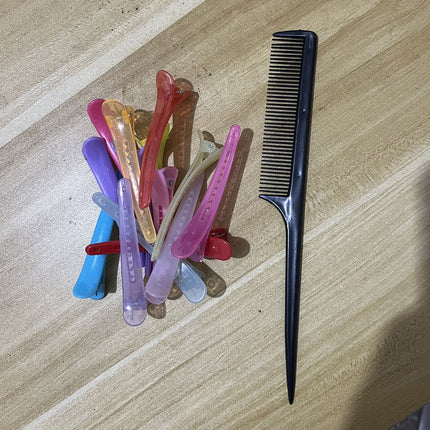 13-piece comb and clip set