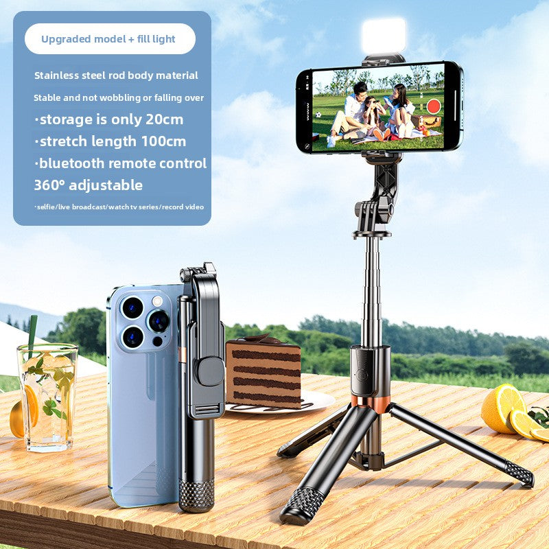 Anti-shake selfie stick phone holder