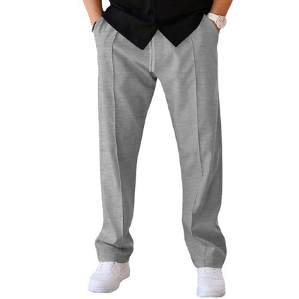 Mens Loose Fit Straight Leg Casual Pants