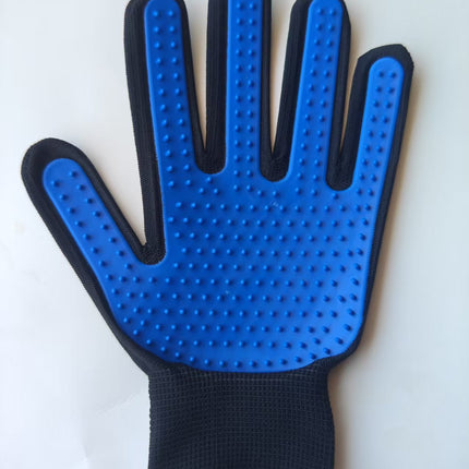 Rubber Pet Grooming Glove Hair Removal Massage Brush