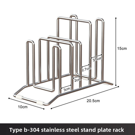 Stainless Steel Kitchen Organizer Rack for Countertop