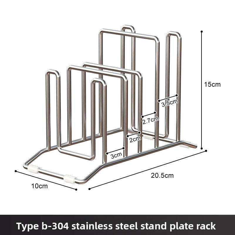 Stainless Steel Kitchen Organizer Rack for Countertop