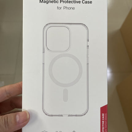 Transparent Magnetic Phone Case with Camera Button