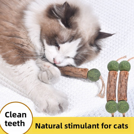 Cat Chew Toy Double-Knot Mint Ball