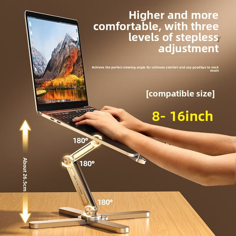 360 Degree Rotatable Aluminum Laptop Stand with Cooling Base