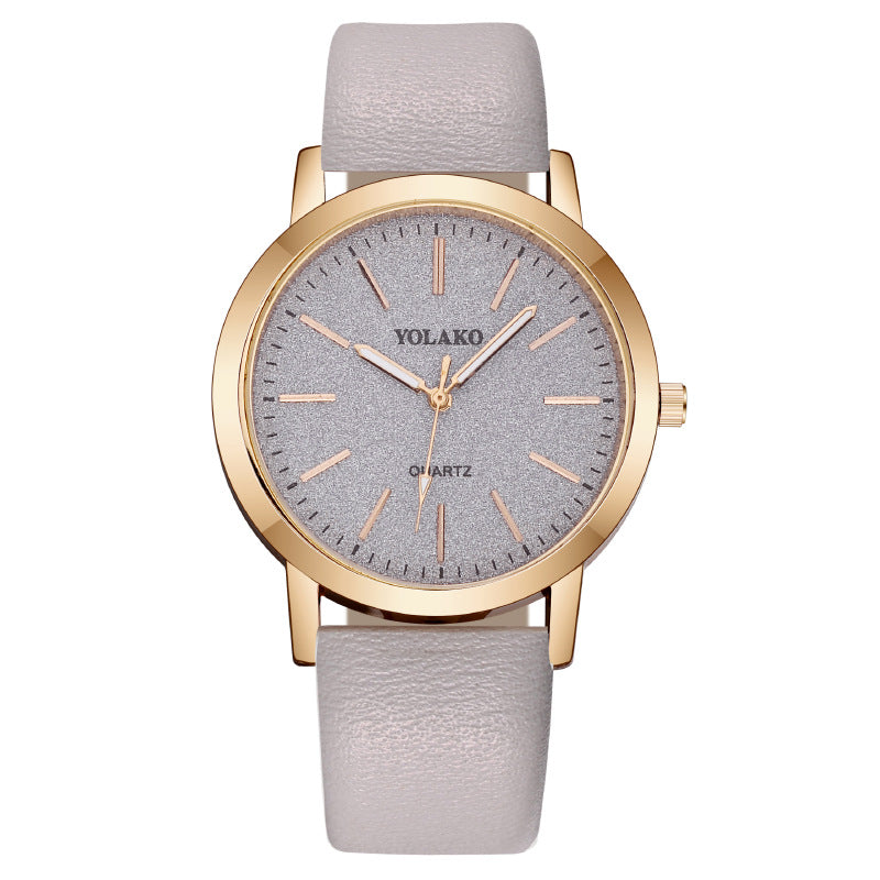 Ladies Quartz Watch Leather Strap