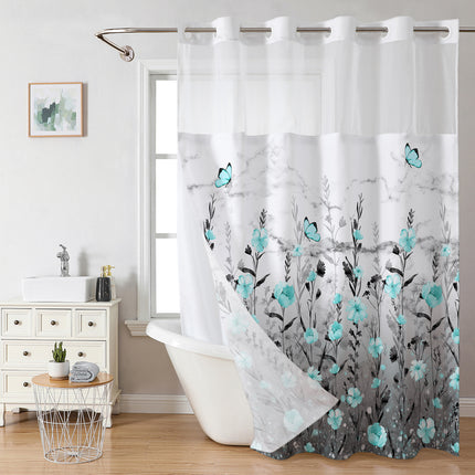 Double Layer Digital Print Shower Curtain