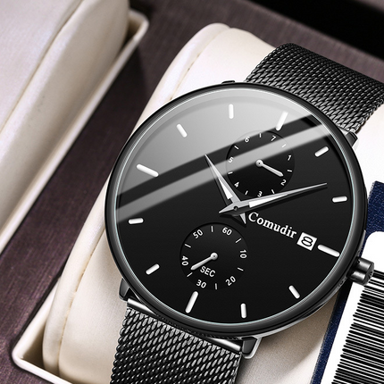 Mens Automatic Quartz Watch with Luminous Calendar