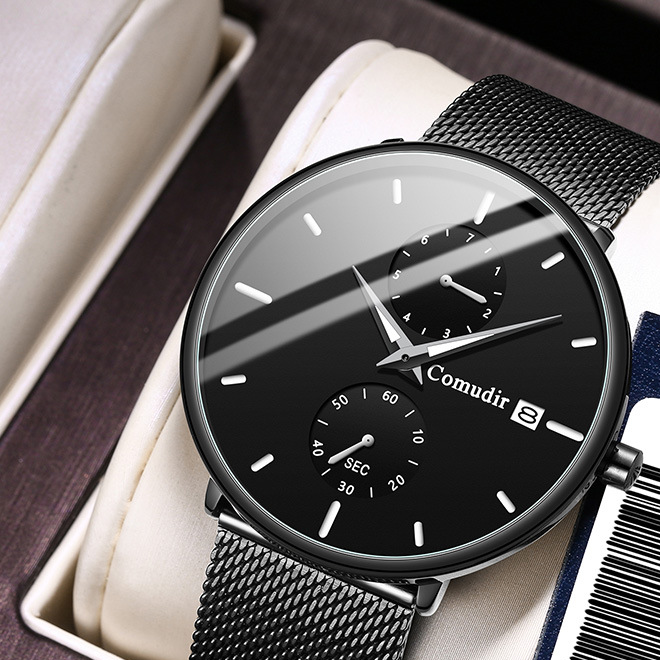 Mens Automatic Quartz Watch with Luminous Calendar