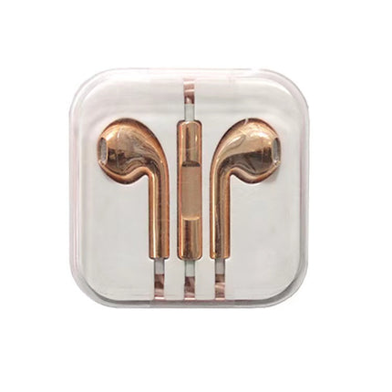 Semi-In-Ear Wired Headphones with Microphone and Bass Sound