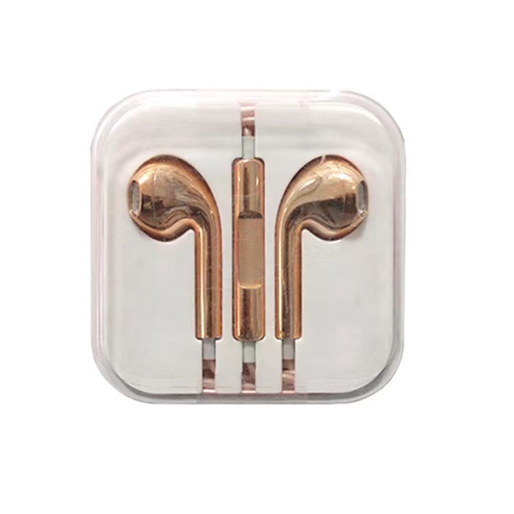 Semi-In-Ear Wired Headphones with Microphone and Bass Sound