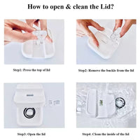 مجموعة من 6 قطع من حاويات تخزين الطعام سهلة الإغلاق لتخزين الدقيق والسكر