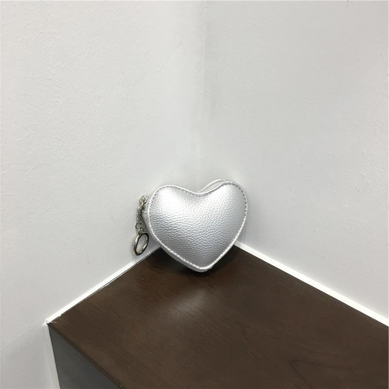 Cute Mini Pendant Love Heart Simplicity Key Case