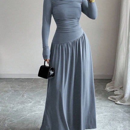 Elegant One-Shoulder Ruffled Dress