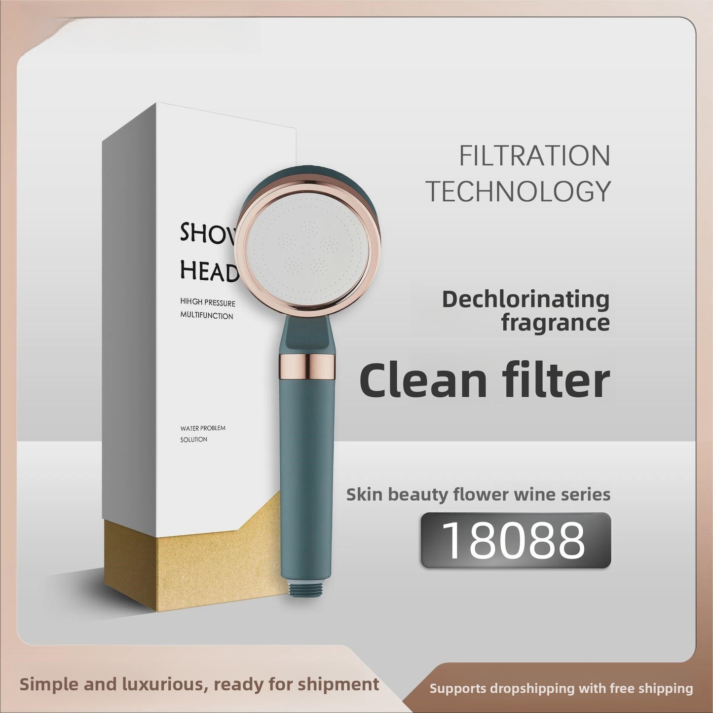 Upgrade Handheld Shower Head with Filter