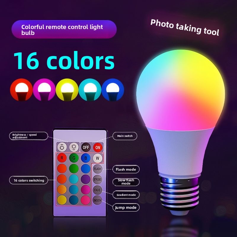 RGB Remote Control LED Bulb