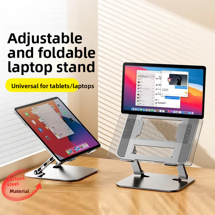 360 Degree Rotatable Aluminum Laptop Stand with Cooling Base