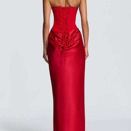 Satin Bodycon Long Dress